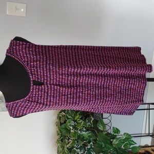 Croft and Barrow Tank, Like New. Pink, orange and black.